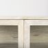 Arelius Accent Cabinet (White Wood with Gold Metal Base)