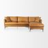 Lake Sectional Sofa (Right Chaise - Como Tan Leather)