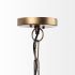 Willson Pendant Light (Black Iron with Antique Brass Dome)