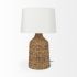 Campanile Table Lamp (Brown Whicker)