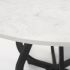 Laurent Dining Table (White Marble & Black Metal)