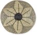 Mekhi Wall Hanging Plate (Light Brown Seagrass with Black String Round)