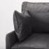 Cochrane Accent Chair (Black Leather & Grey Iron)