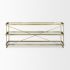 Trey Console Table (Gold Metal &  Glass)