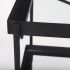 Trey Console Table (Black Metal &  Glass)