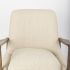 Westan Accent Chair (Cream Boucle Fabric & Brown Wood)