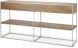 Morris Console Table (Brown Wood & Silver Metal)