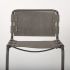 Berbick Dining Chair (Brown-Grey Suede  & Black Metal)