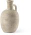 Zenni Vase (9.3H  - Beige Ceramic)