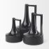 Burton Jug Vase (8.3H - Glossy & Matte Black Ceramic)