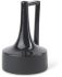 Burton Jug Vase (10H - Glossy & Matte Black Ceramic)