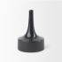 Burton Jug Vase (10H - Glossy & Matte Black Ceramic)