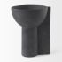 Sariah Vase (10.8H - Black Ceramic)