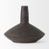 Rylee Vase (6.9H  - Dark Brown Ceramic)