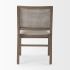 Wynn Dining Chair (Beige fabric  & Brown Wood)