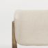Cline Dining Chair  (Cream Fabric & Brown Wood)