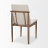 Cavett Dining Chair (Cream Boucle Fabric & Light Brown Wood)