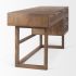 Grier Desk (Medium Brown Wood & Cane  Accent)