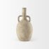 Zenni Vase (12.0H - Beige Ceramic)