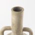 Zenni Vase (12.0H - Beige Ceramic)
