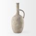 Zenni Vase (16.5H - Beige Ceramic)