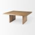 Grier Coffee Table (Light Brown Wood & Cane  Accent)