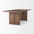 Grier Dining Table (Medium Brown Wood & Cane  Accent)