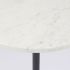 Maxwell End Table (White Marble & Light Wood Black Metal)