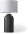 Leo Table Lamp (Black Base  & White  Shade)