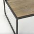 Ronin Accent Table (Square Wood & Black Metal)