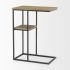 Ronin Accent Table (Rectangle Wood & Black Metal)