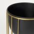 Danica Plant Stand (Black and Gold  Metal)