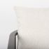 Kopari Accent Chair  (White Boucle Fabric & Dark Brown Wood)