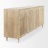 Tucker Sideboard (4 Door - Light Brown Wood)