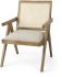 Donna Accent Chair (Light Brown Wood)