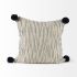 Krystal Pillow (18x18 - Cream-Black)