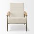 Grosjean Accent Chair (Cream Boucle Fabric)
