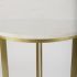 Tanner Bistro Table (Whte Marble & Matte Gold)