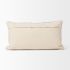 Khloe Pillow Cover (14x26 - Cream  & Jacquard)