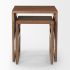 Grier Accent Table (Set of 2 - Medium Brown Wood & Cane  Accent)