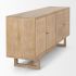 Grier Sideboard (Light Brown Wood & Cane  Accent)