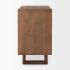 Grier Accent Cabinet (2 Door - Medium Brown Wood & Cane  Accent)