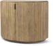 Terra Accent Cabinet (Fluted - Light Brown Wood)