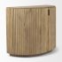 Terra Accent Cabinet (Fluted - Light Brown Wood)