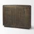 Terra Accent Cabinet (Fluted - Dark Brown Wood)