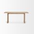 Grier Console Table (Light Brown Wood & Cane  Accent)