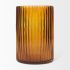Dawn Vase (Short - Amber Glass)