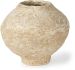 Ritu Pot Vase (Small - Beige Paper Mache)