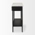 Amika Console Table (Black Metal & White Marble)