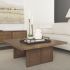 Grier Coffee Table (Medium Brown Wood & Cane  Accent)